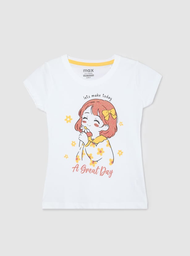 Girls Graphic Printed T-shirt