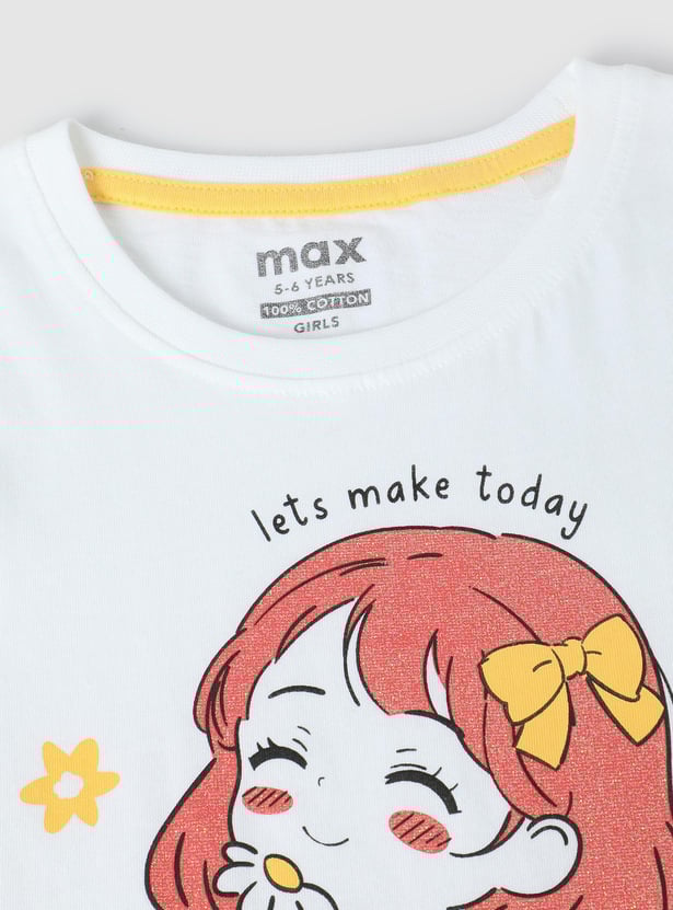 Girls Graphic Printed T-shirt