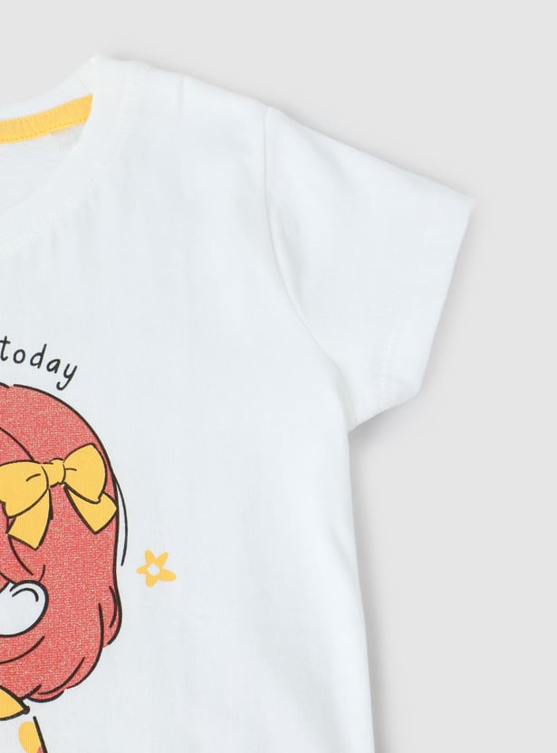 Girls Graphic Printed T-shirt