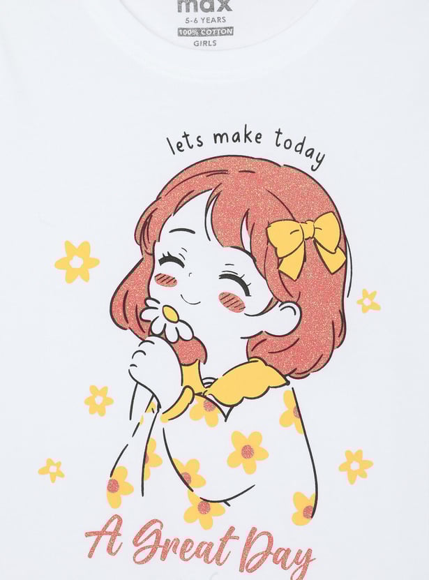 Girls Graphic Printed T-shirt