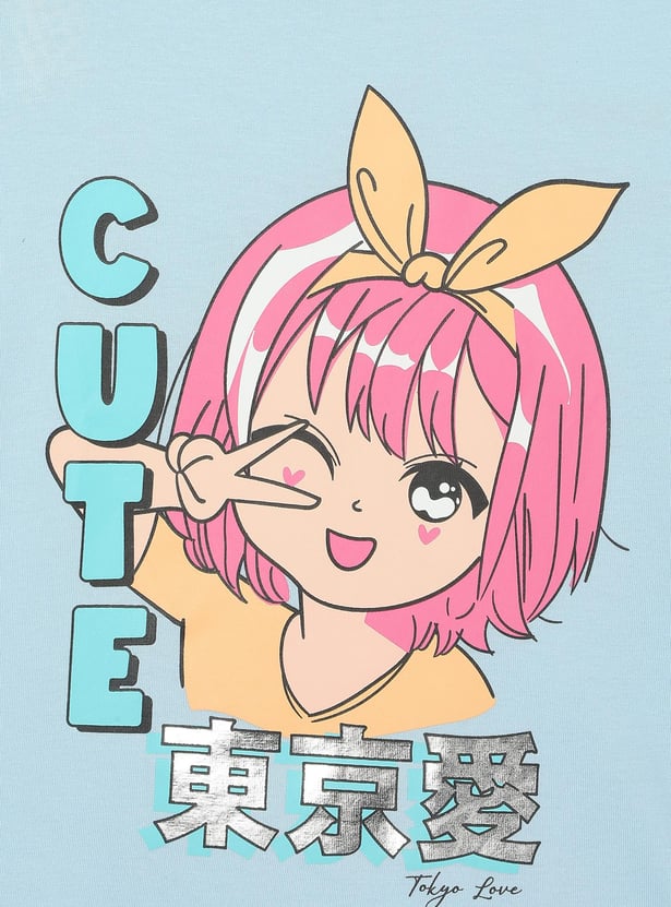 Girls Graphic Printed T-shirt