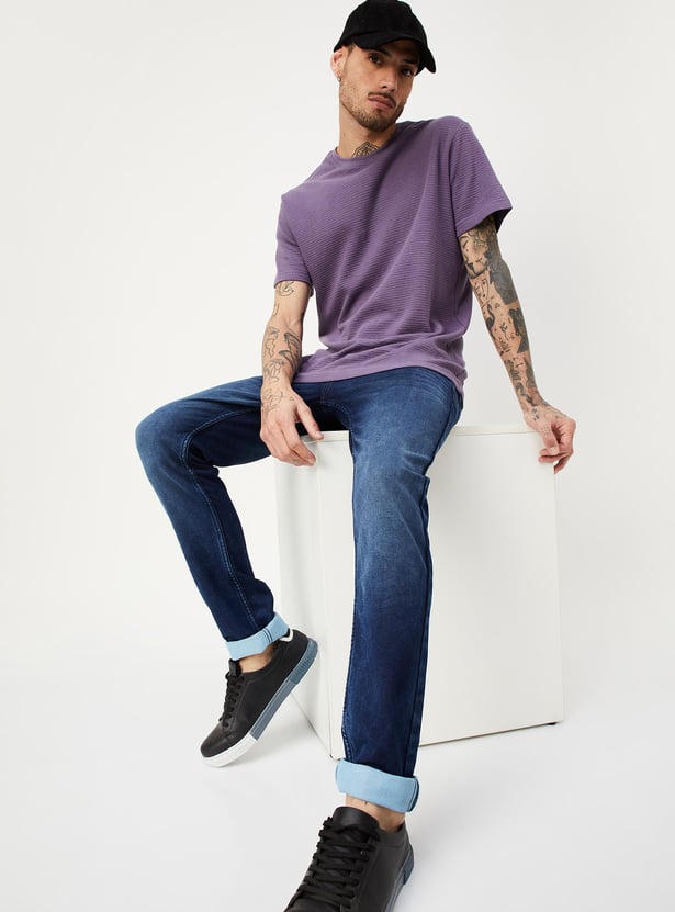 Men Skinny Fit Washed Jeans