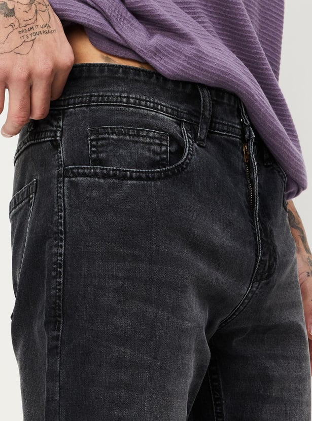 Men Stonewashed Slim Fit jeans