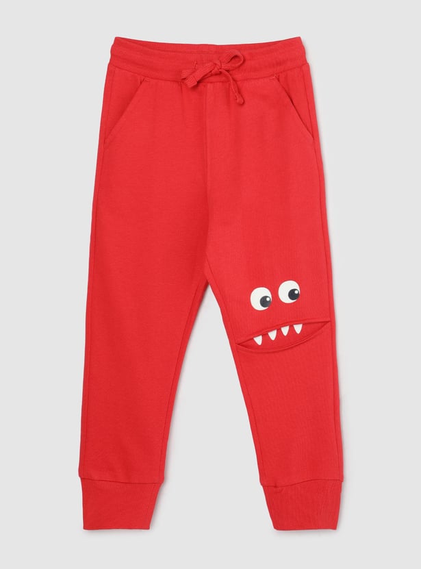 Boys Appliqued Joggers