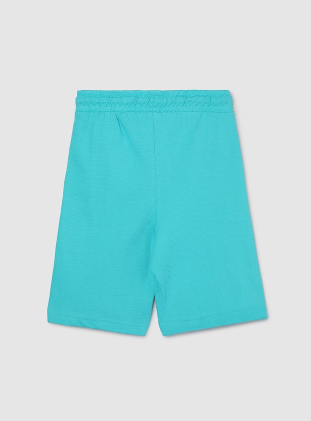 Boys Solid Knit Shorts