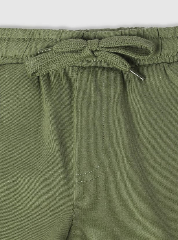 Boys Solid Knit Shorts