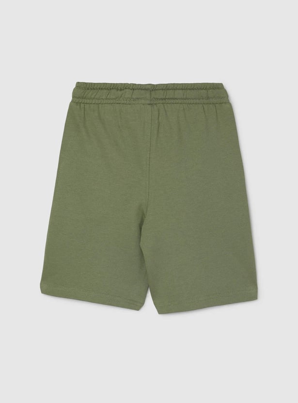 Boys Solid Knit Shorts