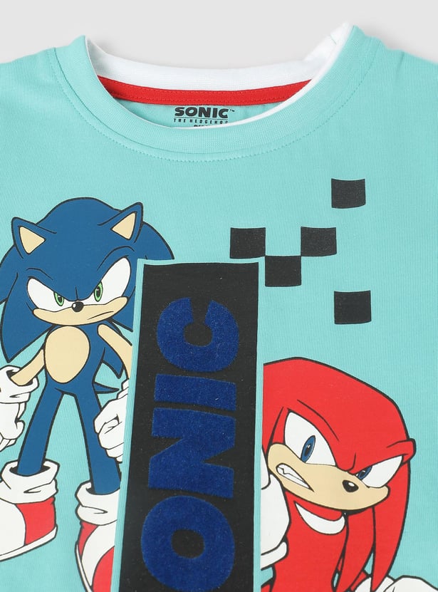 Boys Sonic Printed T-shirt