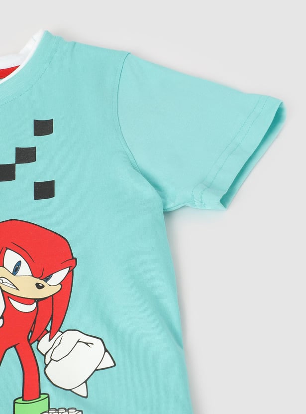 Boys Sonic Printed T-shirt