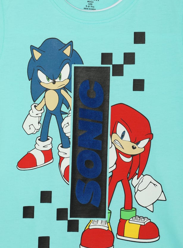Boys Sonic Printed T-shirt