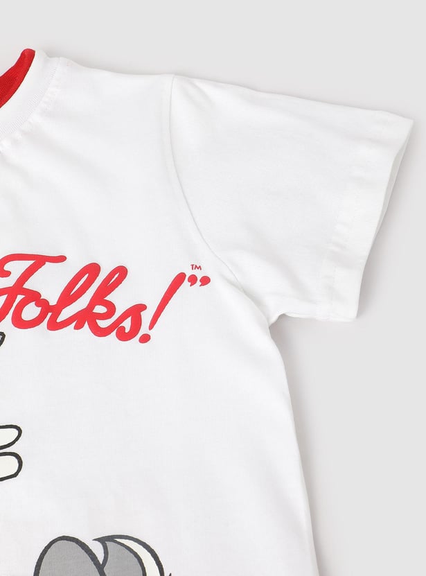 Boys Bugs Bunny Printed T-shirt