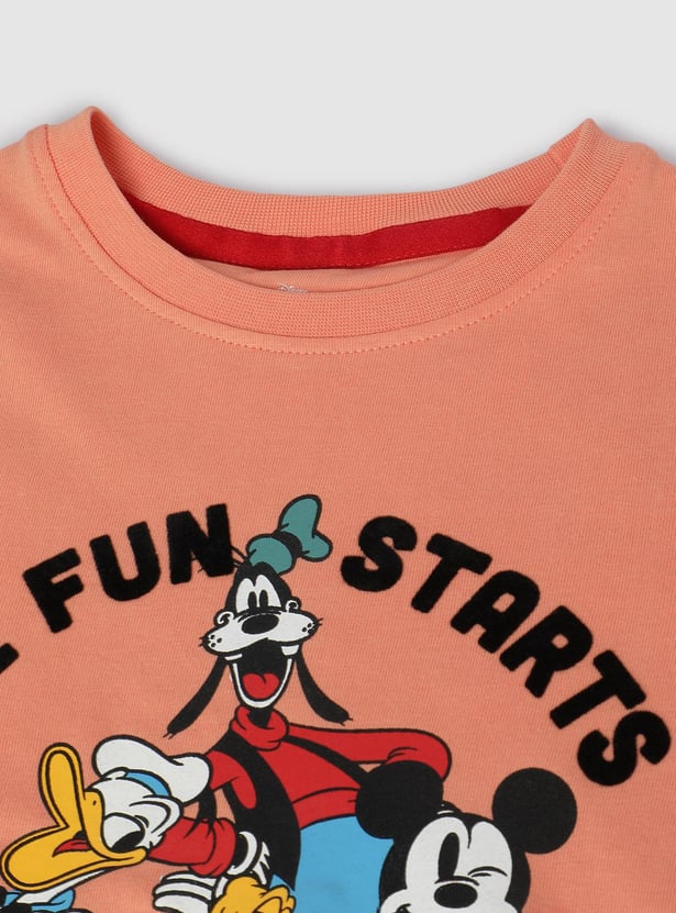 Boys Mickey Printed T-shirt