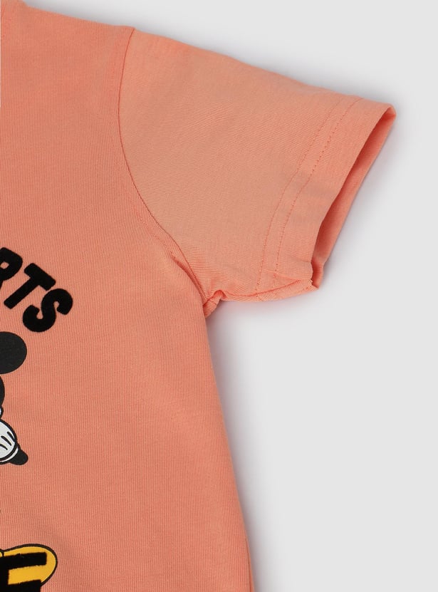 Boys Mickey Printed T-shirt