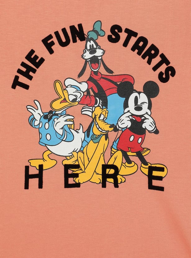 Boys Mickey Printed T-shirt