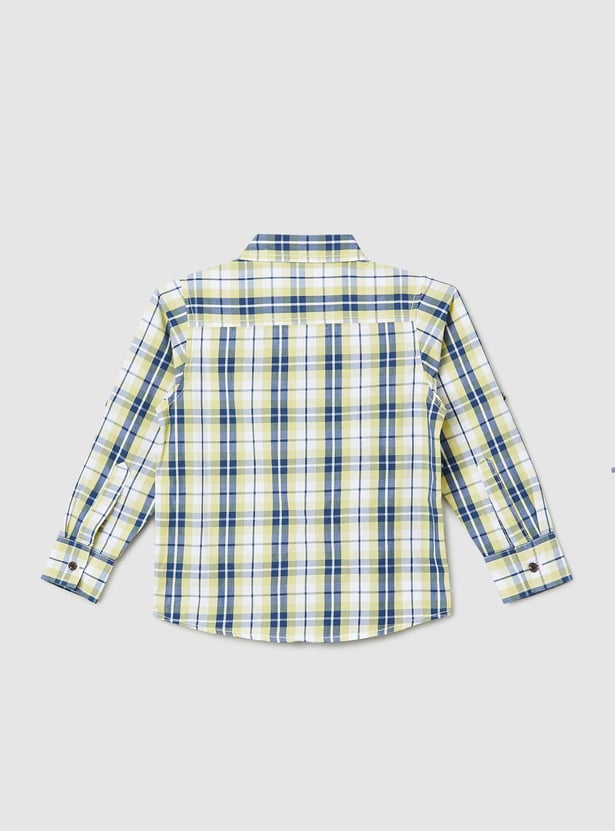 Boys Checked Full Sleeves Shirt