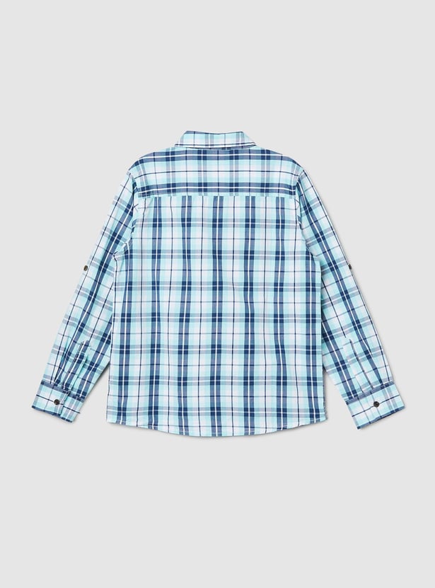Boys Checked Full Sleeves Shirt