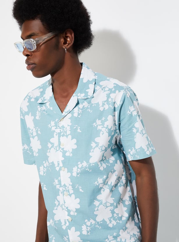 URB_N Men Regular Fit Printed Resort Shirt