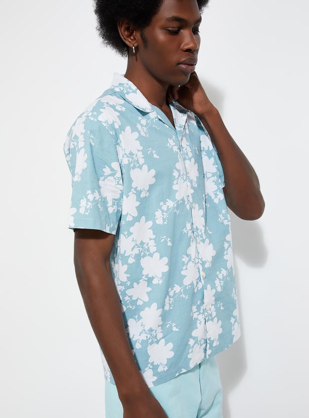 URB_N Men Regular Fit Printed Resort Shirt