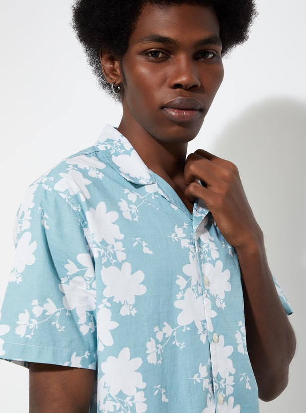URB_N Men Regular Fit Printed Resort Shirt