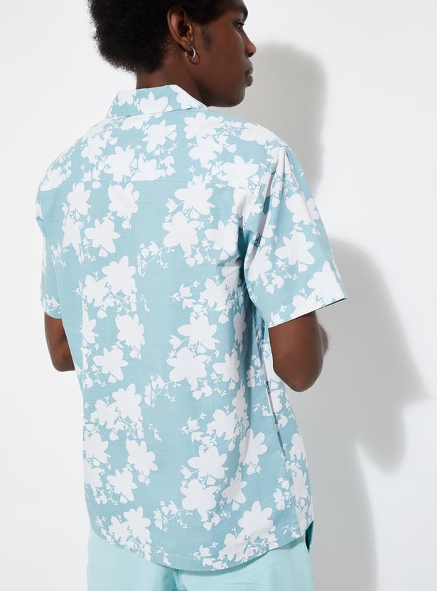 URB_N Men Regular Fit Printed Resort Shirt