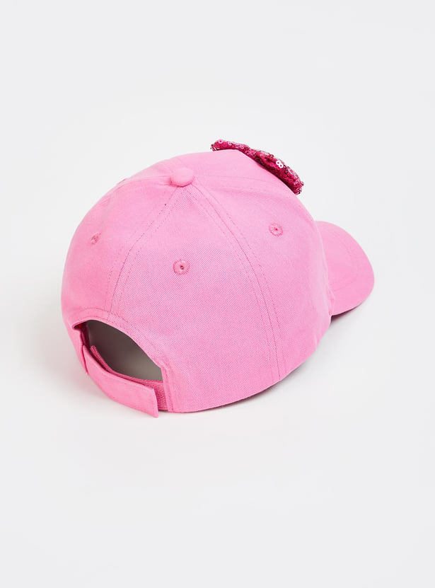 Girls Daisy Duck Print Baseball Cap