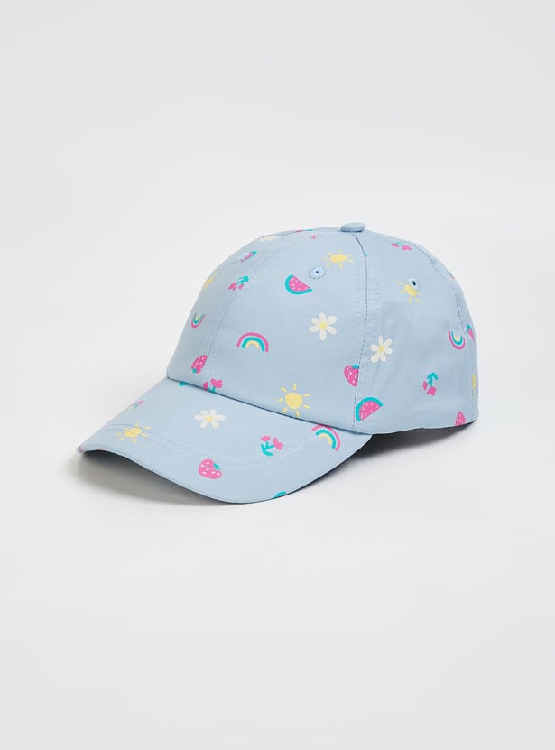 Girls Printed Baseball Cap