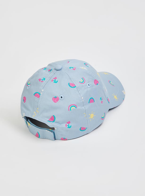 Girls Printed Baseball Cap