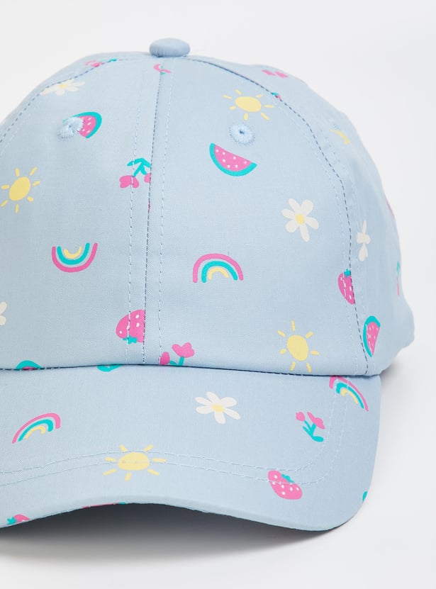 Girls Printed Baseball Cap