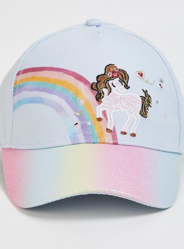 Girls Unicorn Baseball Cap