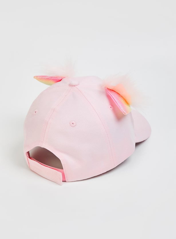 Girls Unicorn Print Baseball Cap