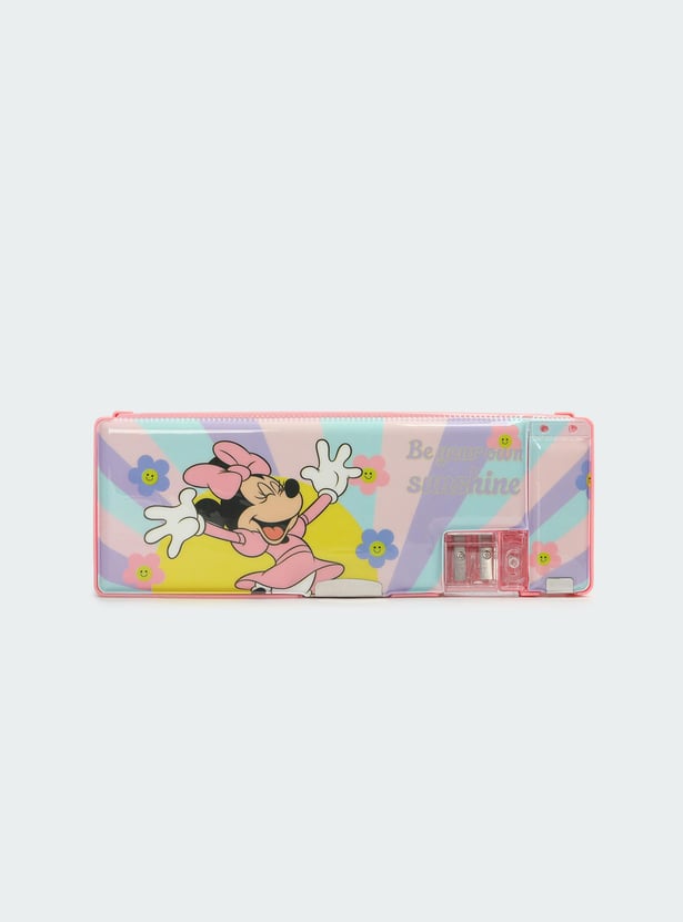 Kids Minnie Mouse Multi-Compartment Pencil Box