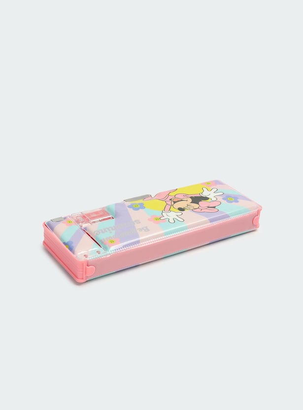 Kids Minnie Mouse Multi-Compartment Pencil Box