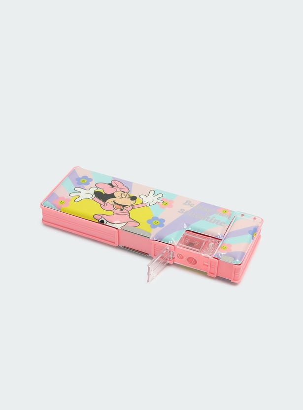 Kids Minnie Mouse Multi-Compartment Pencil Box