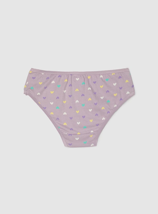 Girls Printed Panties - Pack of 3