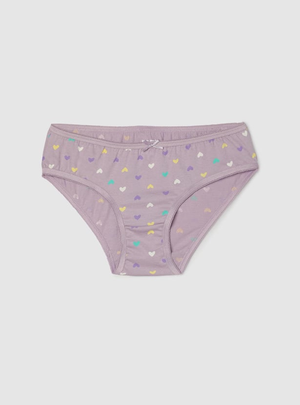 Girls Printed Panties - Pack of 3