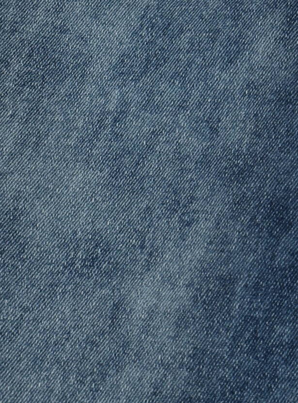 Girls Washed Wide-Leg Jeans