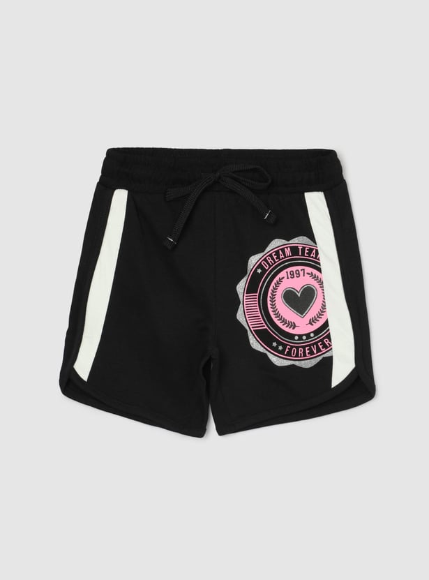 Girls Printed Knit Shorts