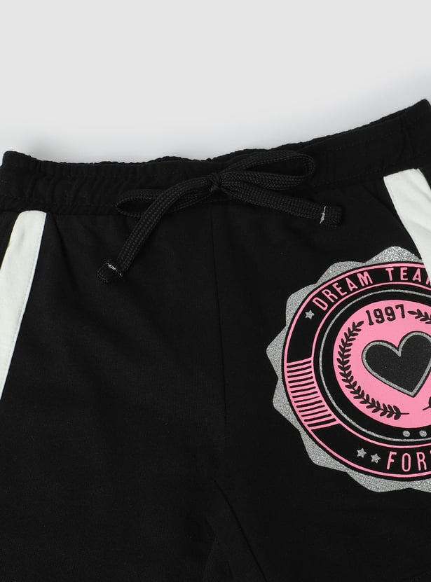 Girls Printed Knit Shorts