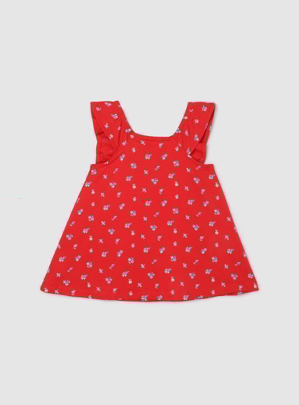 Girls Floral Printed Top