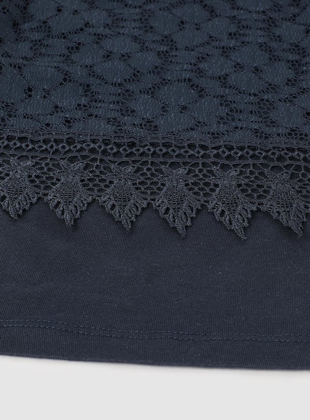 Girls Lace Flared SleeveTop