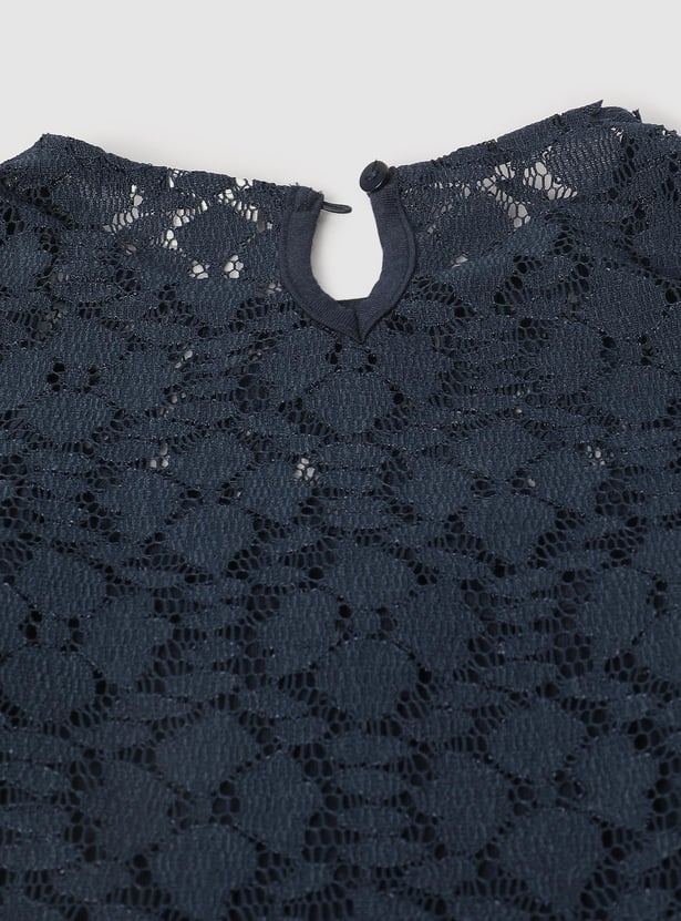 Girls Lace Flared SleeveTop