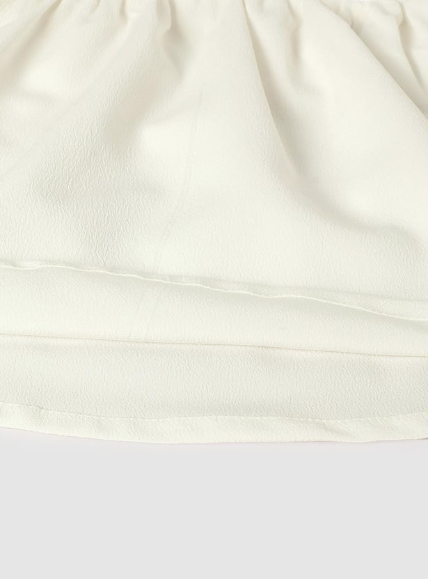 Girls Lace Detail Poncho Top