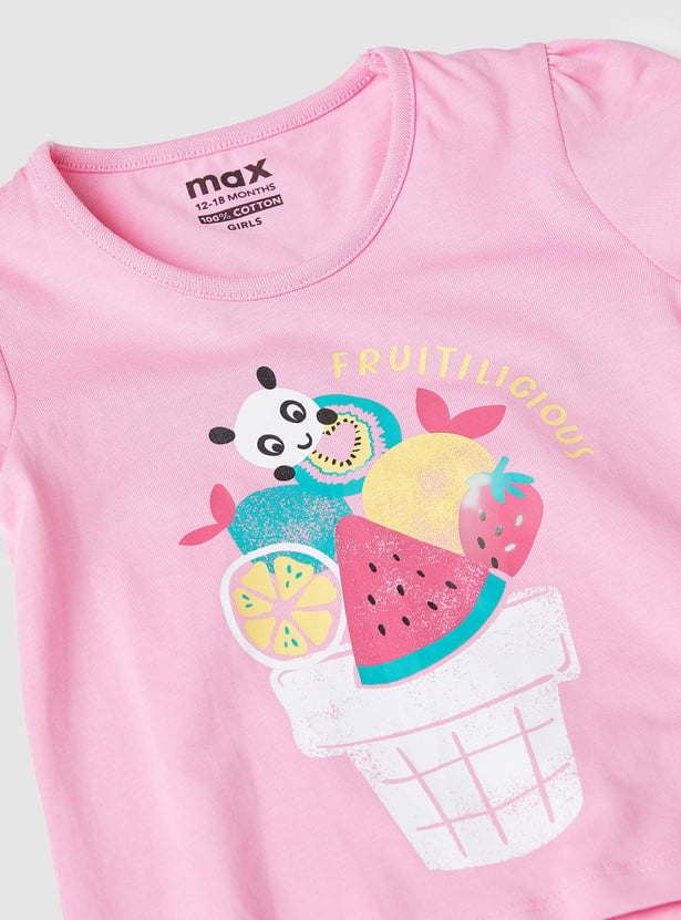 Girls Graphic Printed T-shirt