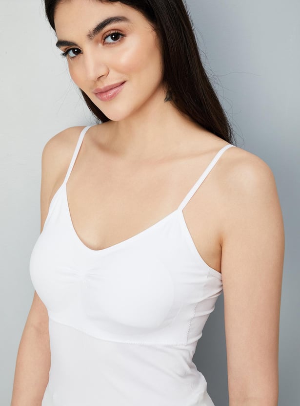 Women Solid Seamfree Padded Camisole