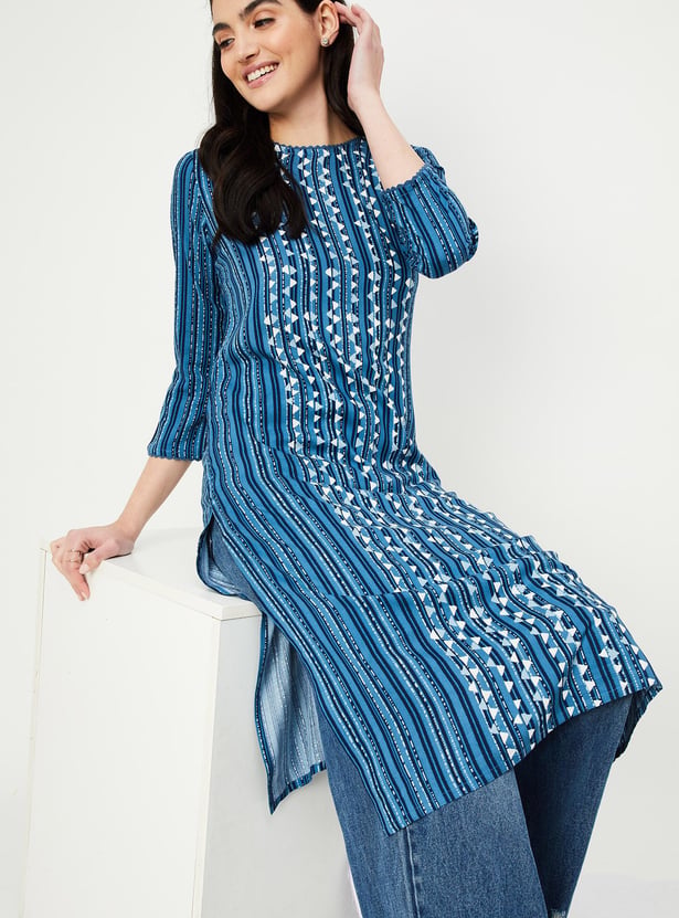 Women Printed Straight Kurta