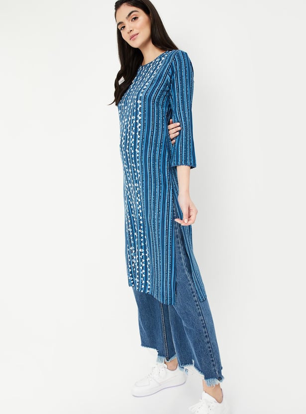 Women Printed Straight Kurta