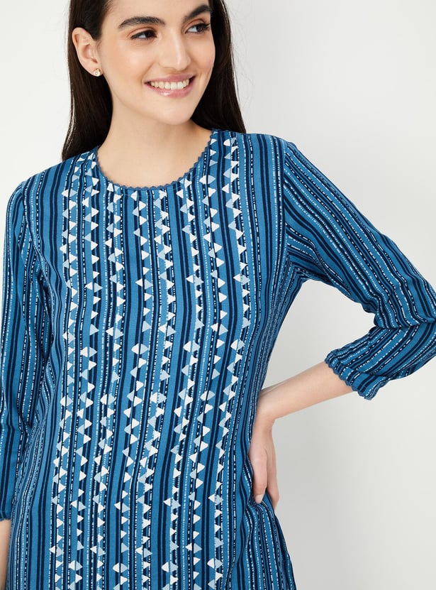 Women Printed Straight Kurta