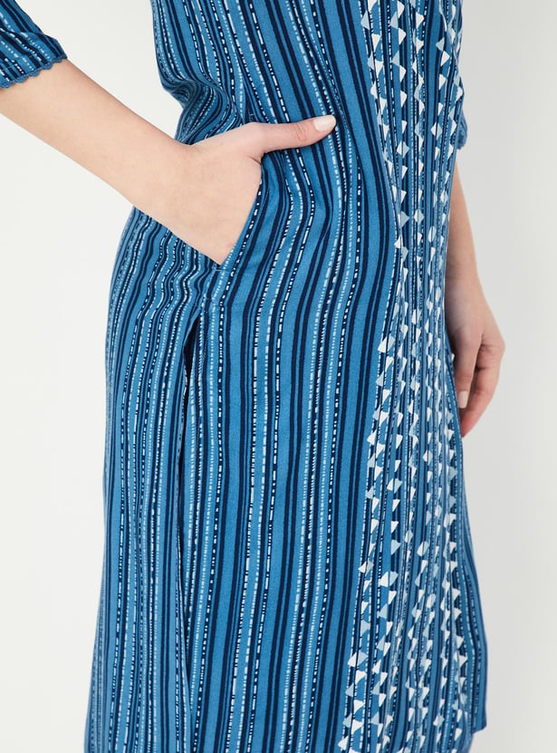 Women Printed Straight Kurta