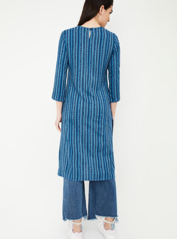 Women Printed Straight Kurta