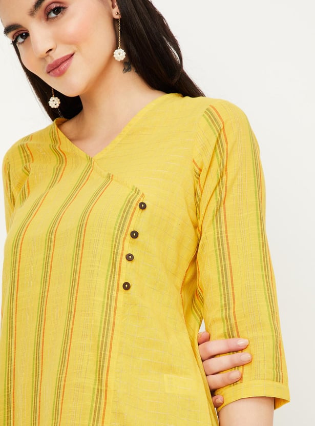 Women Striped Straight Kurta
